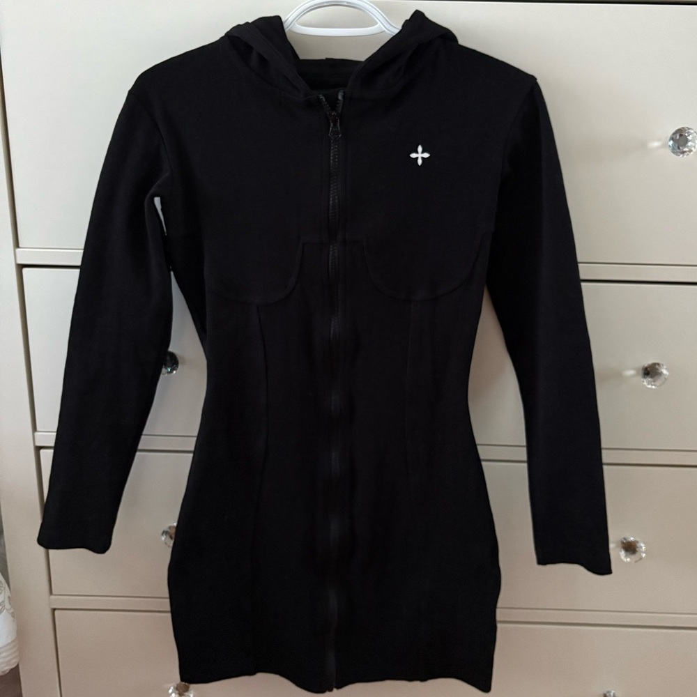SMFK Long Sleeve Compass Zipper Dress - Picture 2 of 7